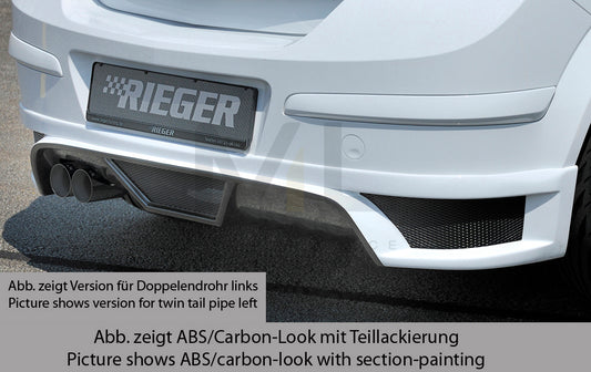 Rieger 00051267 Opel Astra H Rear Diffuser 1 | ML Performance UK Car Parts