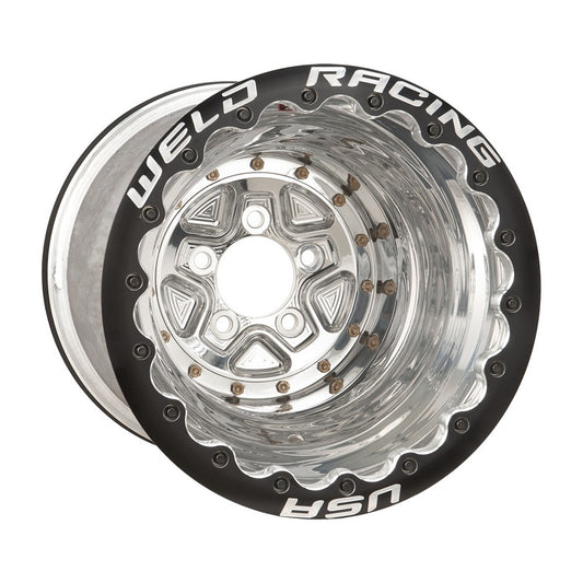 Weld 89B-618B562UB Alumastar Pro Wheel 16x18 5x5.5 ET-89 BS6 Black Center - Black Shell