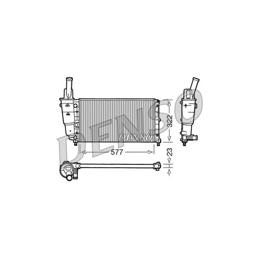 Denso DRM13004 Drm13004 Engine Radiator For Lancia Y (840) | ML Performance UK