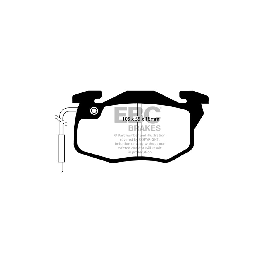 EBC DP4545R Citroen Peugeot Renault Yellowstuff Front Brake Pads - Bendix/Girling/TRW Caliper 2 | ML Performance UK Car Parts