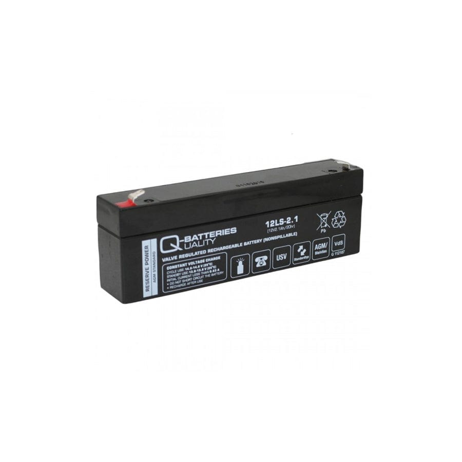 Q-Batteries 12LS2.1 12V 2,1Ah lead fleece accumulator / AGM VRLA VRLA with VdS | ML Performance UK Car Parts