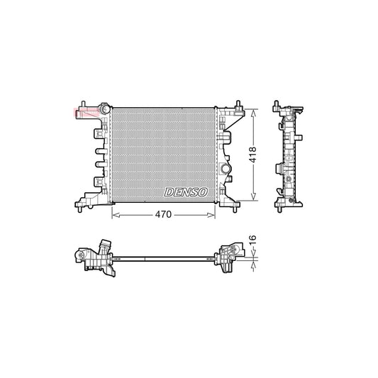 Denso DRM20121 Drm20121 Engine Radiator For Opel Meriva B (S10) | ML Performance UK