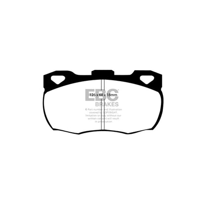 EBC PD11KF1009 Land Rover Defender Greenstuff Front Brake Pad & GD Disc Kit - Lockheed Caliper 2 | ML Performance UK Car Parts