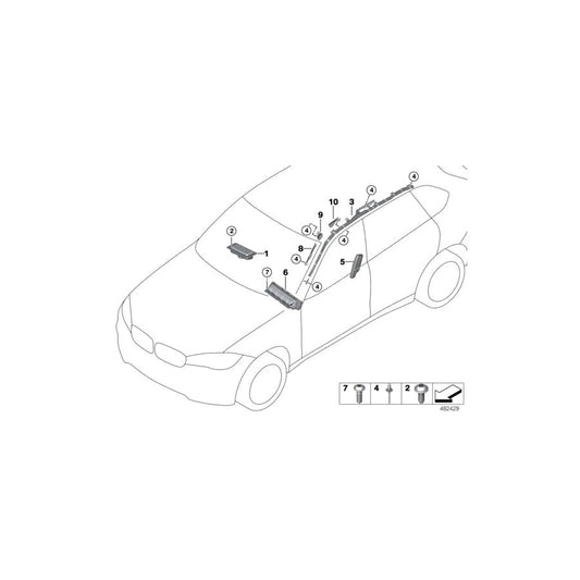 Genuine BMW 51447336488 F15 M Deformation Plate Right (Inc. X5 50iX, X6 35iX & X6 50iX) | ML Performance UK Car Parts