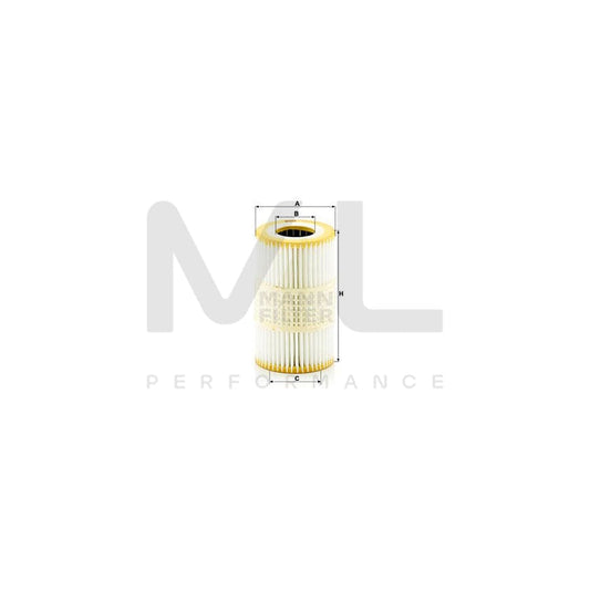 MANN-FILTER HU 7035 y Oil Filter with seal, Filter Insert | ML Performance Car Parts