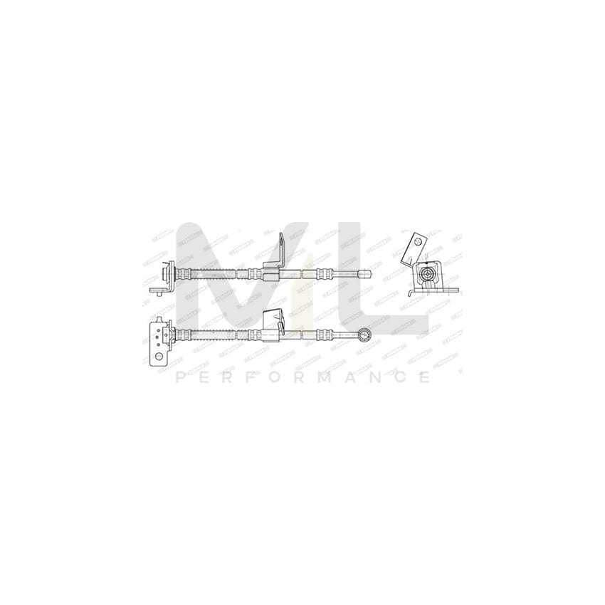 FERODO FHY3125 Brake Hose for HYUNDAI Getz (TB) 486mm, F 10X1 | ML Performance Car Parts