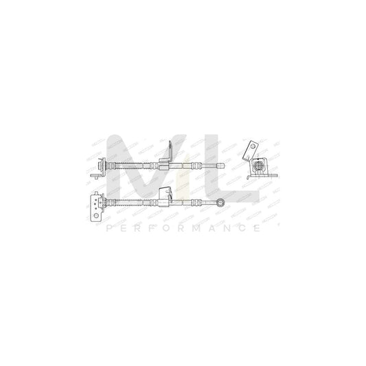 FERODO FHY3125 Brake Hose for HYUNDAI Getz (TB) 486mm, F 10X1 | ML Performance Car Parts