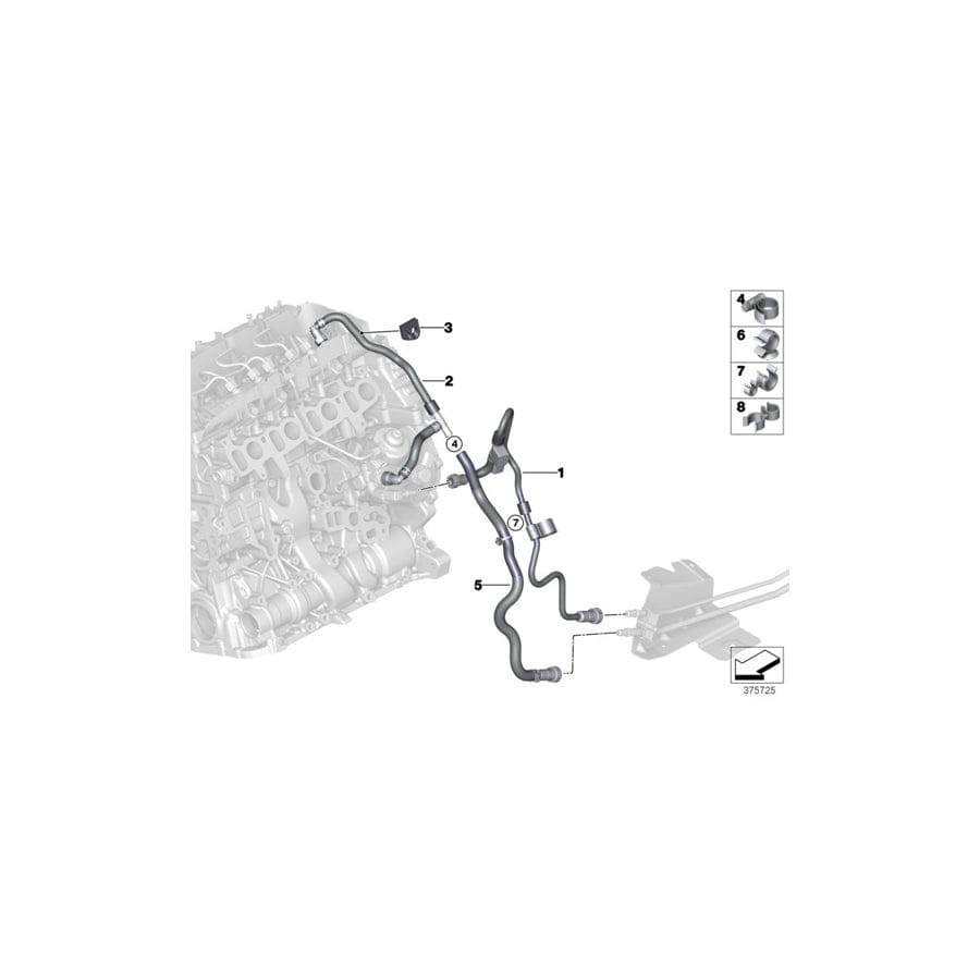 Genuine BMW 13538514101 F15 Fuel Supply Line With Sensor (Inc. X5 25d & X5 25dX) | ML Performance UK Car Parts