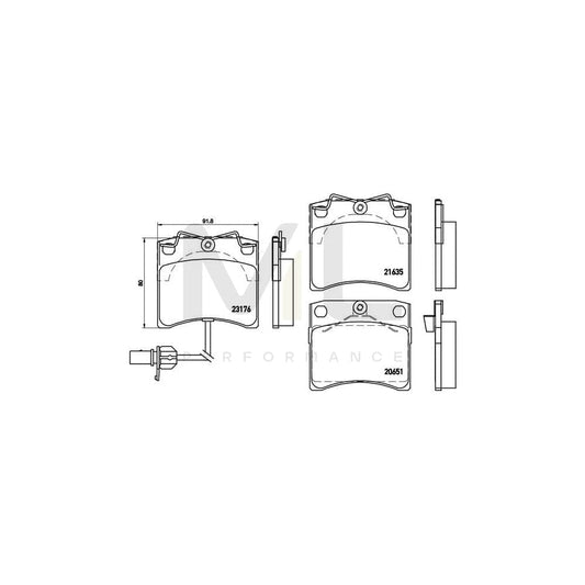 Brembo P 85 048 Brake Pad Set For Vw Transporter | ML Performance Car Parts