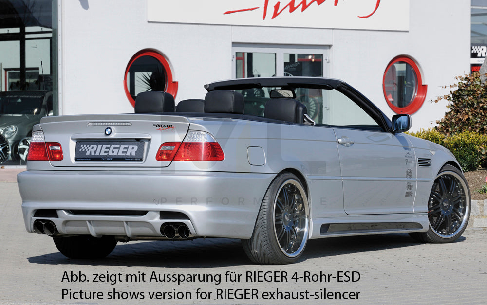 Rieger 00050252 BMW 3 Series E46 Rear Diffuser 2 | ML Performance UK Car Parts