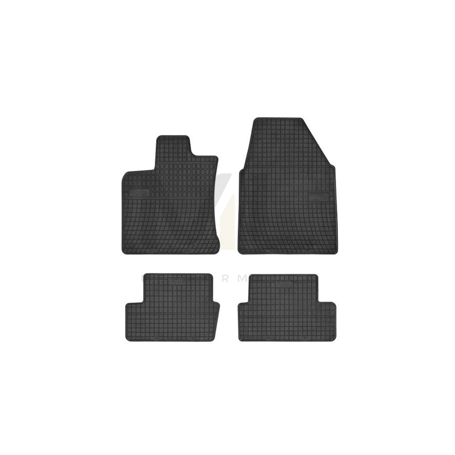 FROGUM Tailored 0450 Floor mat set for NISSAN Qashqai / Qashqai+2 I (J10, NJ10) Elastomer, Front and Rear, Quantity: 4, Black | ML Performance Car Parts