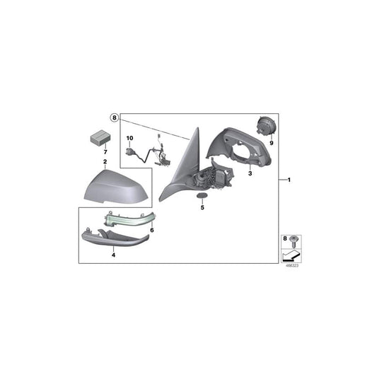 Genuine BMW 51168499559 F39 G29 Housing Lower Section, Left SHADOW-LINE (Inc. X2 18d, X2 20i & X2 20iX) | ML Performance UK