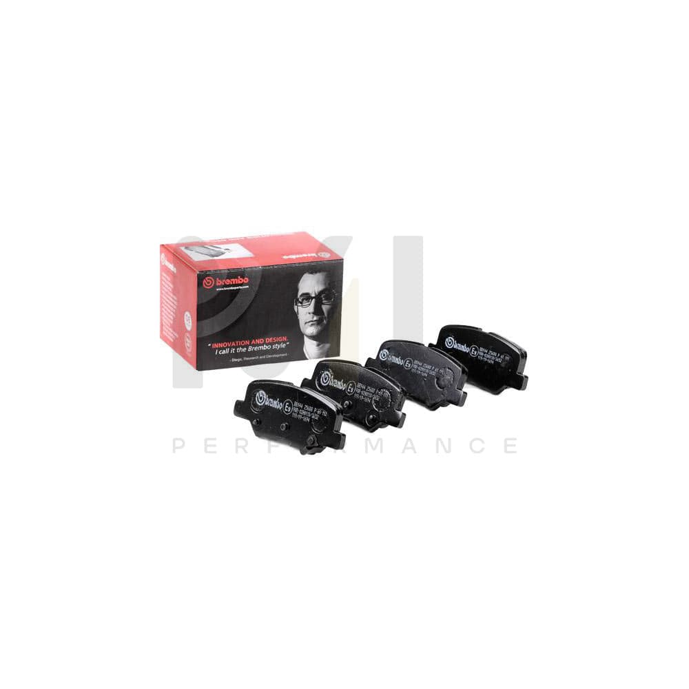 Brembo P 61 111 Brake Pad Set With Acoustic Wear Warning | ML Performance Car Parts