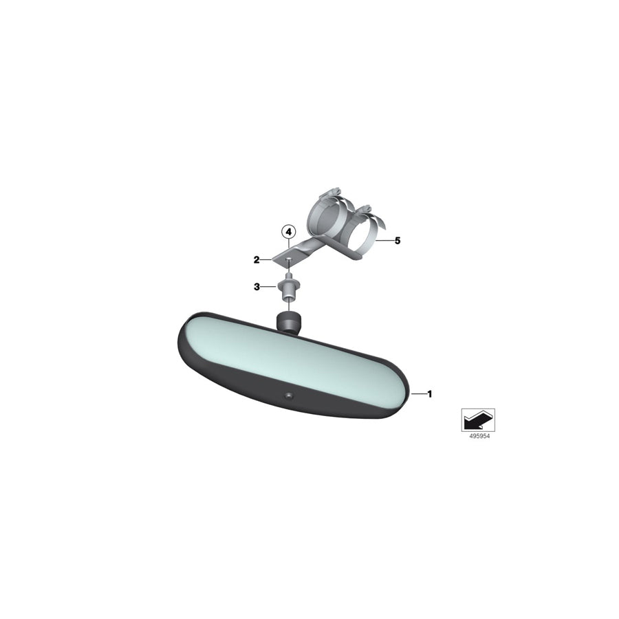 Genuine BMW 51168425222 Interior Mirror (Inc. M6 GT3) | ML Performance UK