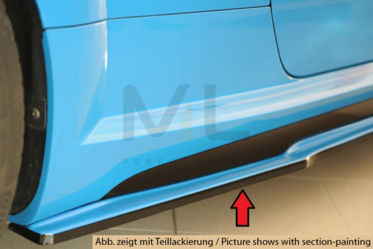 Rieger 00055187 Audi 8J-FV 8S Side Skirt Splitter (TT, TTS & TTRS) 1 | ML Performance UK Car Parts
