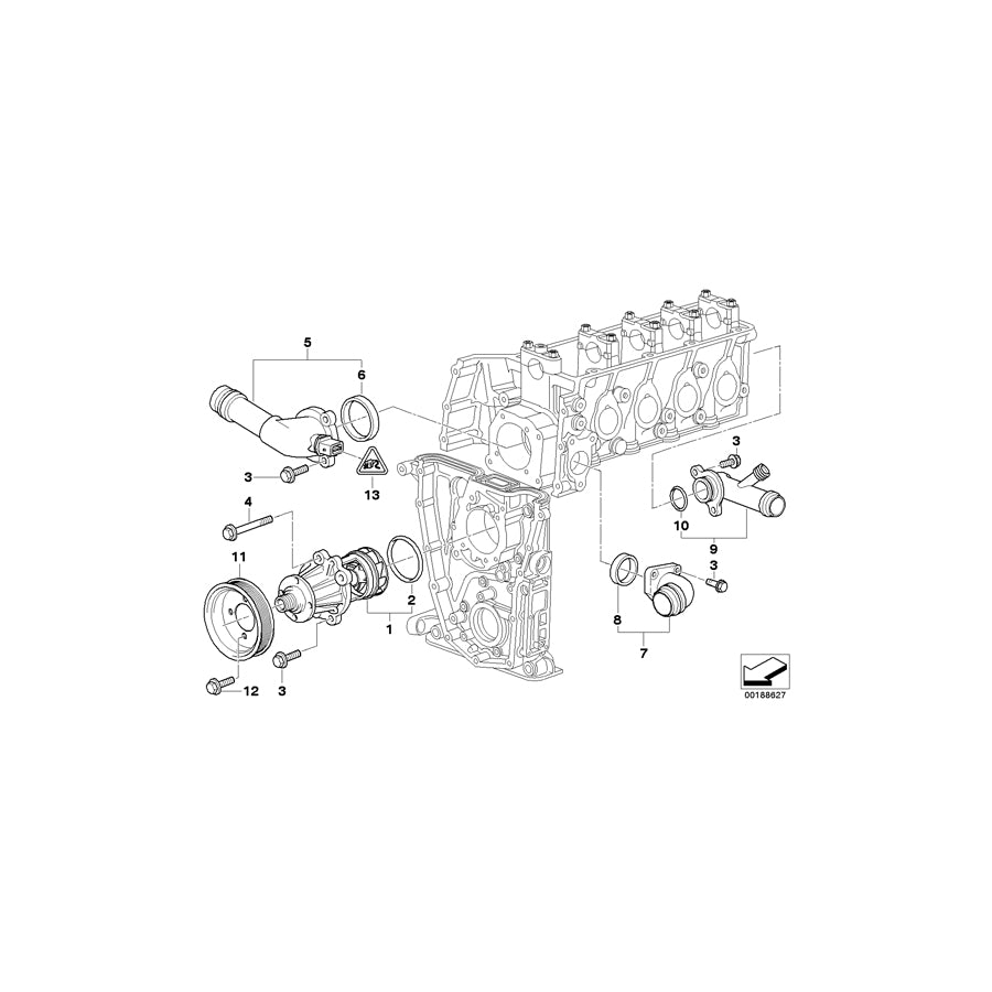 Genuine BMW 11511437719 E46 Pulley D=108mm (Inc. 318Ci, 316i 1.9 & 318i) | ML Performance UK Car Parts