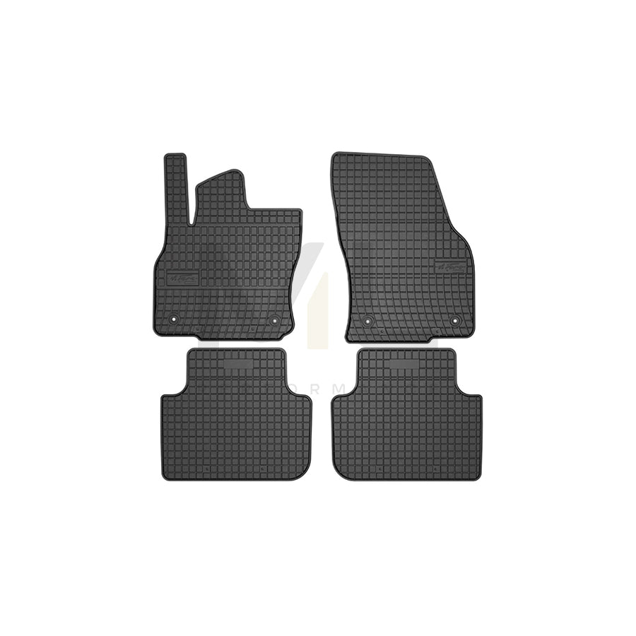 FROGUM Tailored, Basic 411395 Floor mat set for AUDI Q3 Elastomer, Front and Rear, Quantity: 4, Black | ML Performance Car Parts