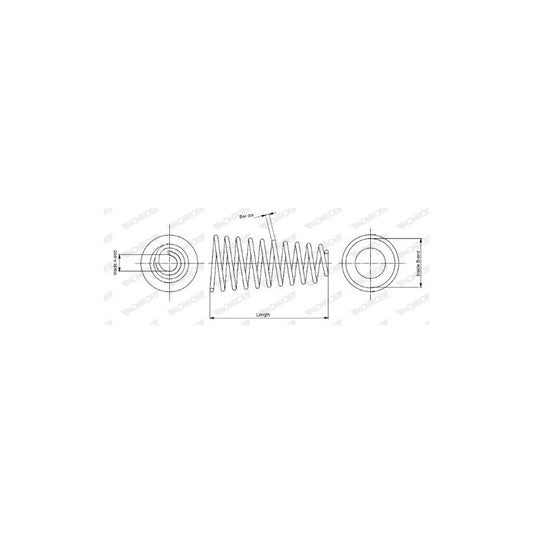 Monroe SP1071 Coil Spring For Fiat Punto
