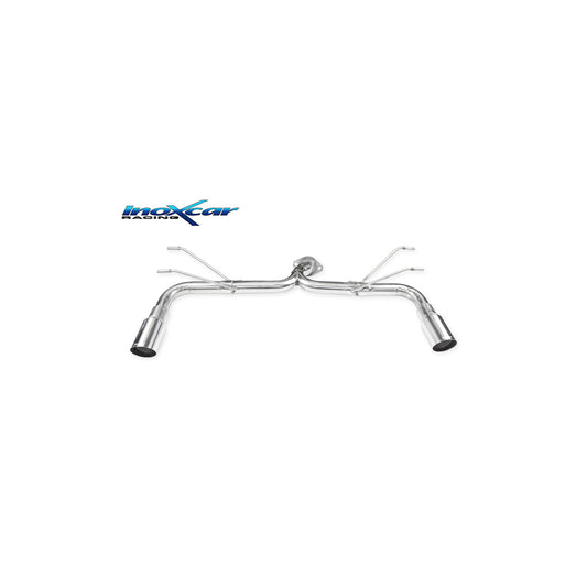 InoXcar F124.02.RA Fiat 124 Non-Resonated Rear Exhaust | ML Performance UK Car Parts