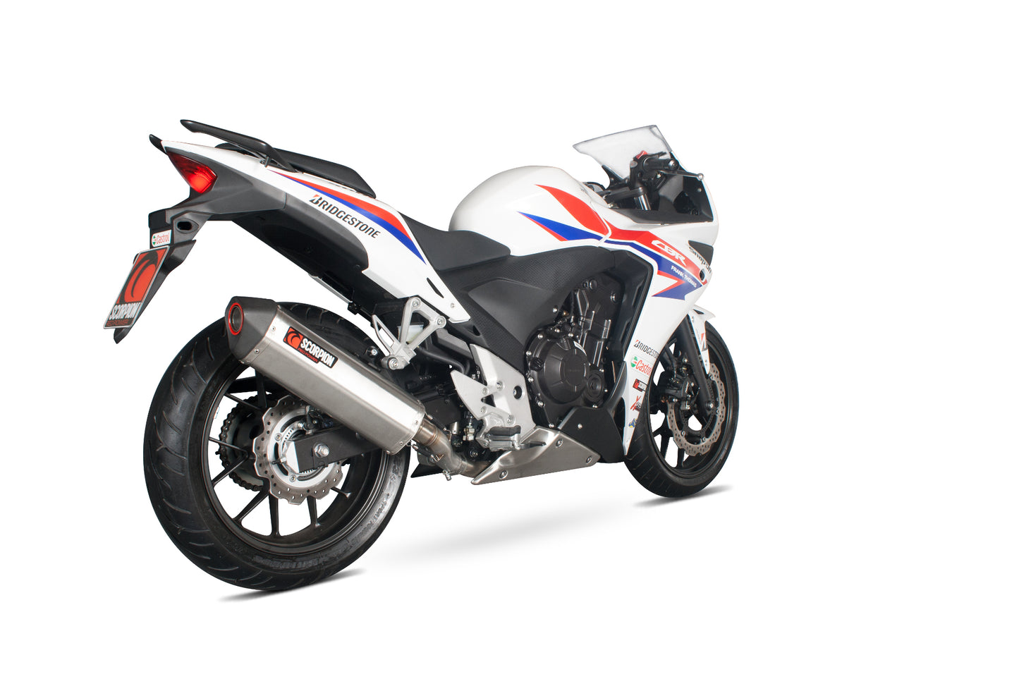 Scorpion RHA157SEO Honda CBR500 R Serket Parallel Slip-On - Brushed Stainless Steel Sleeve | ML Performance UK UK