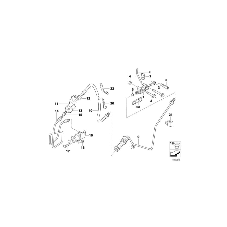 Genuine BMW 21523452675 E83 E83 Pressure Hose Assy (Inc. X3 3.0si, X3 2.5si & X3 2.0d) | ML Performance UK Car Parts