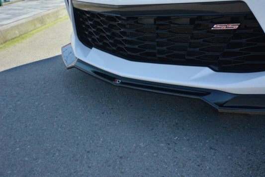 Maxton Design CH-CA-6-2SS-FD1T Front Splitter V.1 Chevrolet Camaro MK6 SS | ML Performance UK Car Parts
