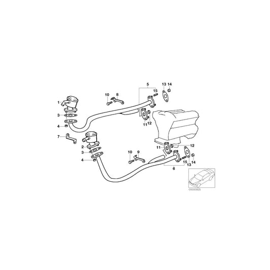 Genuine BMW 11721741313 E38 E31 Air Intake Tube ZYL.1-6 (Inc. L7, 750iL & 750iLS) | ML Performance UK Car Parts