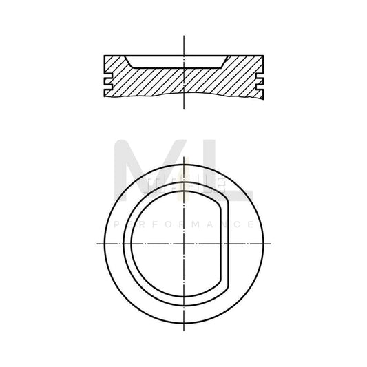 MAHLE ORIGINAL 039 81 00 Piston 83,0 mm, without cooling duct | ML Performance Car Parts