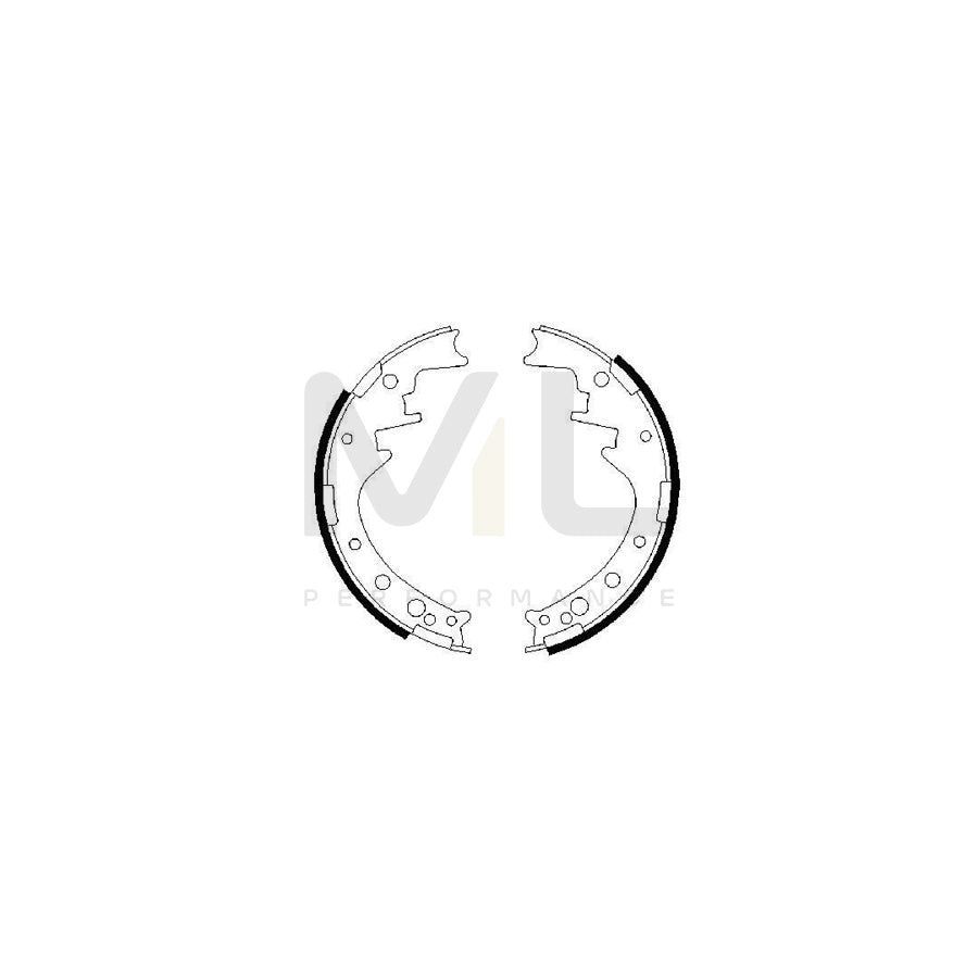 BOSCH 0 986 487 292 Brake Shoe Set | ML Performance Car Parts