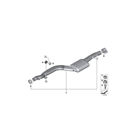 Genuine BMW 18208599519 G30 G31 G14 Rubber Mounting (Inc. 750dX, 730d & 518d) | ML Performance UK Car Parts