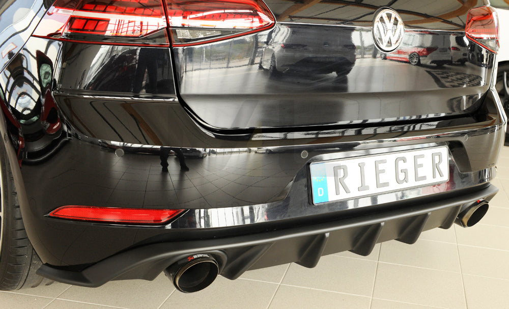 Rieger 00059589 VW Mk7 Golf GTI Rear Diffuser 4 | ML Performance UK Car Parts