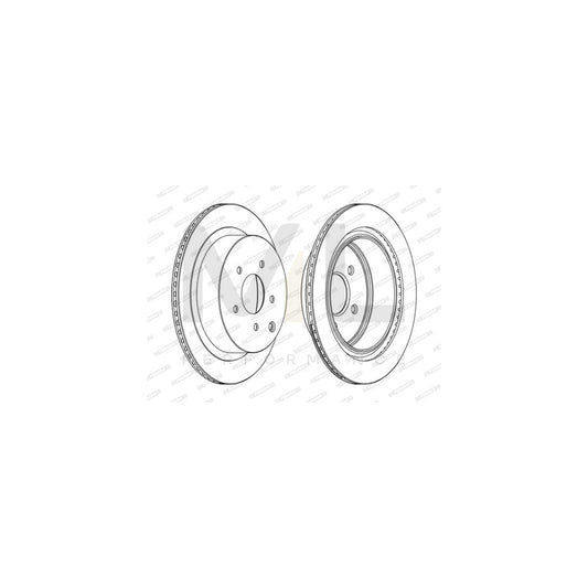 FERODO PREMIER DDF1506C Brake Disc Vented, Coated, without bolts/screws | ML Performance Car Parts