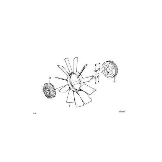 Genuine BMW 11511401154 E36 Pulley (Inc. M3 & Z3 M) | ML Performance UK Car Parts