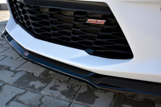 Maxton Design CH-CA-6-2SS-FD2T Front Splitter V.2 Chevrolet Camaro MK6 SS | ML Performance UK Car Parts