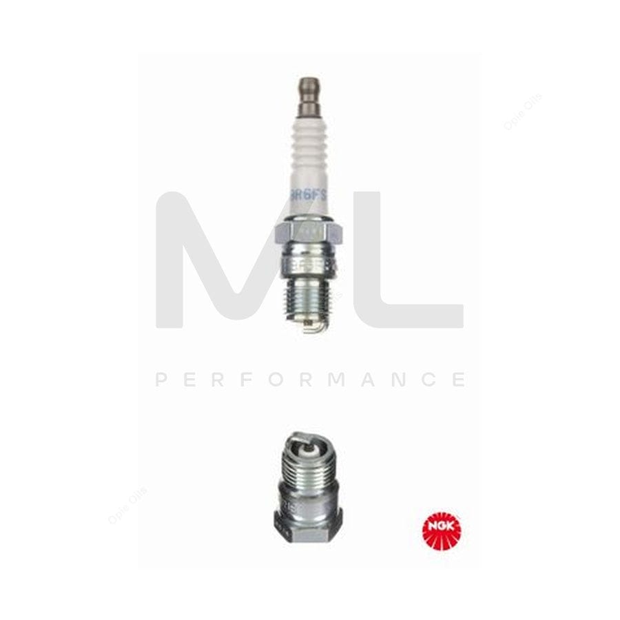 NGK BR6FS (4323) - Standard Spark Plug / Sparkplug - 5kOhm Resistor | ML Car Parts UK | ML Performance