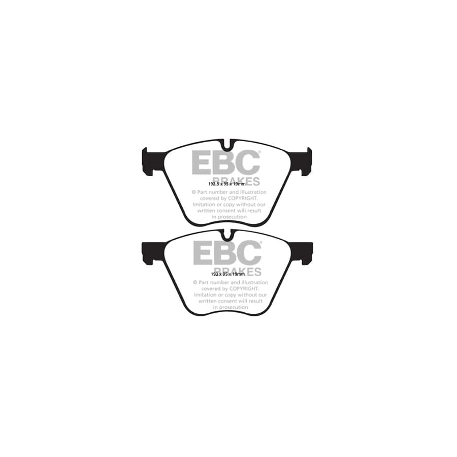 EBC PDKF283 BMW Ultimax Front Brake Pad & Plain Disc Kit - ATE Caliper 2 | ML Performance UK Car Parts