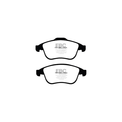 EBC PD04KF1224 Renault Bluestuff Front Brake Pad & Plain Disc Kit - Girling/TRW Caliper (Inc. Clio Mk4 & Megane Estate Mk3) 2 | ML Performance UK Car Parts