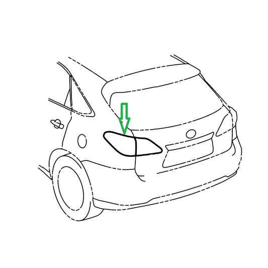 Genuine Lexus 81551-48250 RX Phase 3 O/S Outer Rear Light 2009-2012