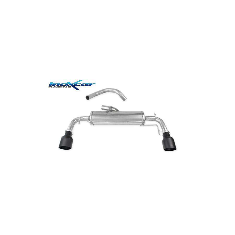 InoXcar FICQ.14.10CBLACK Abarth 595 Rear Silencer | ML Performance UK Car Parts