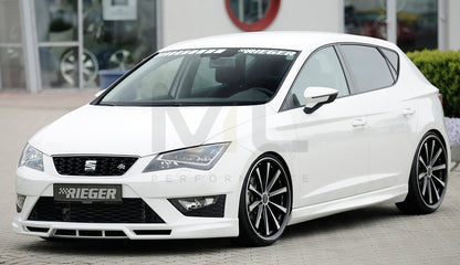 Rieger 00027000 SEAT 5F Front Splitter (Leon FR & Leon Cupra) 3 | ML Performance UK Car Parts