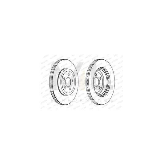FERODO PREMIER DDF1765 Brake Disc Vented, without bolts/screws | ML Performance Car Parts