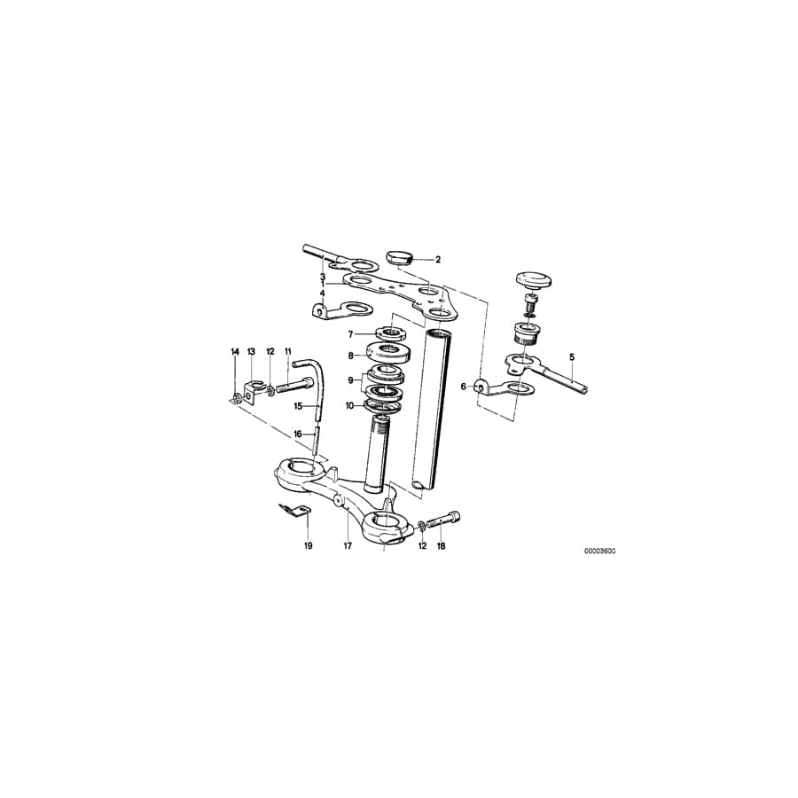 Genuine BMW 31421451339 65 Support Left (Inc.  & R 80 G/S) | ML Performance UK Car Parts