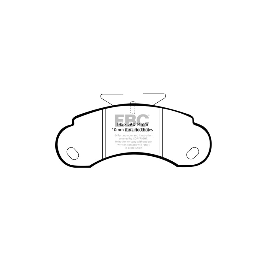 EBC DP832/2 Mercedes-Benz Santana Ultimax Front Brake Pads (Inc. MB100D & Series V1 88) 2 | ML Performance UK Car Parts