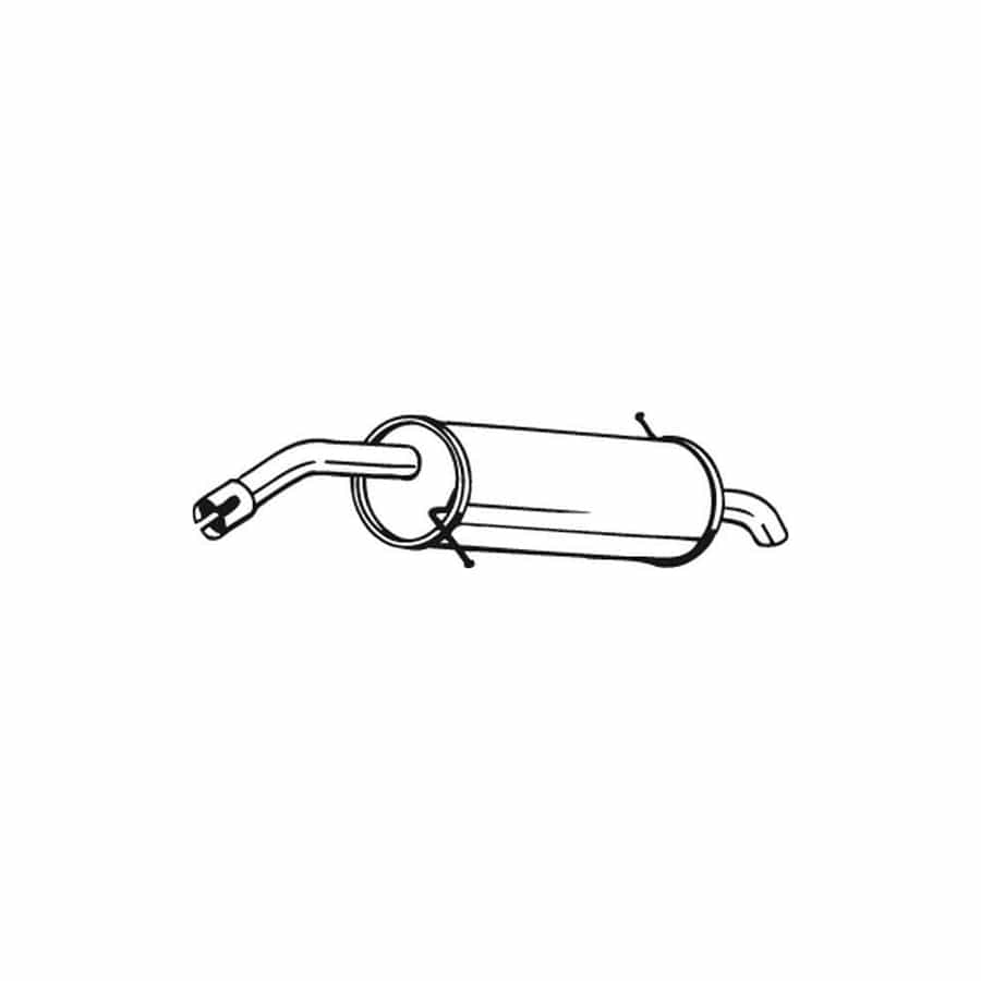 Bosal 154-563 Rear Silencer For Ford Fiesta