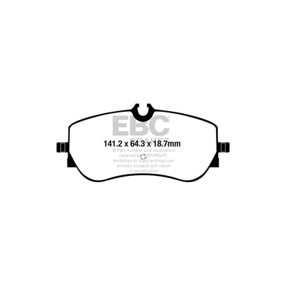 EBC DPX2364 Man VW Ultimax Rear Brake Pads - CBI Caliper 2 | ML Performance UK Car Parts