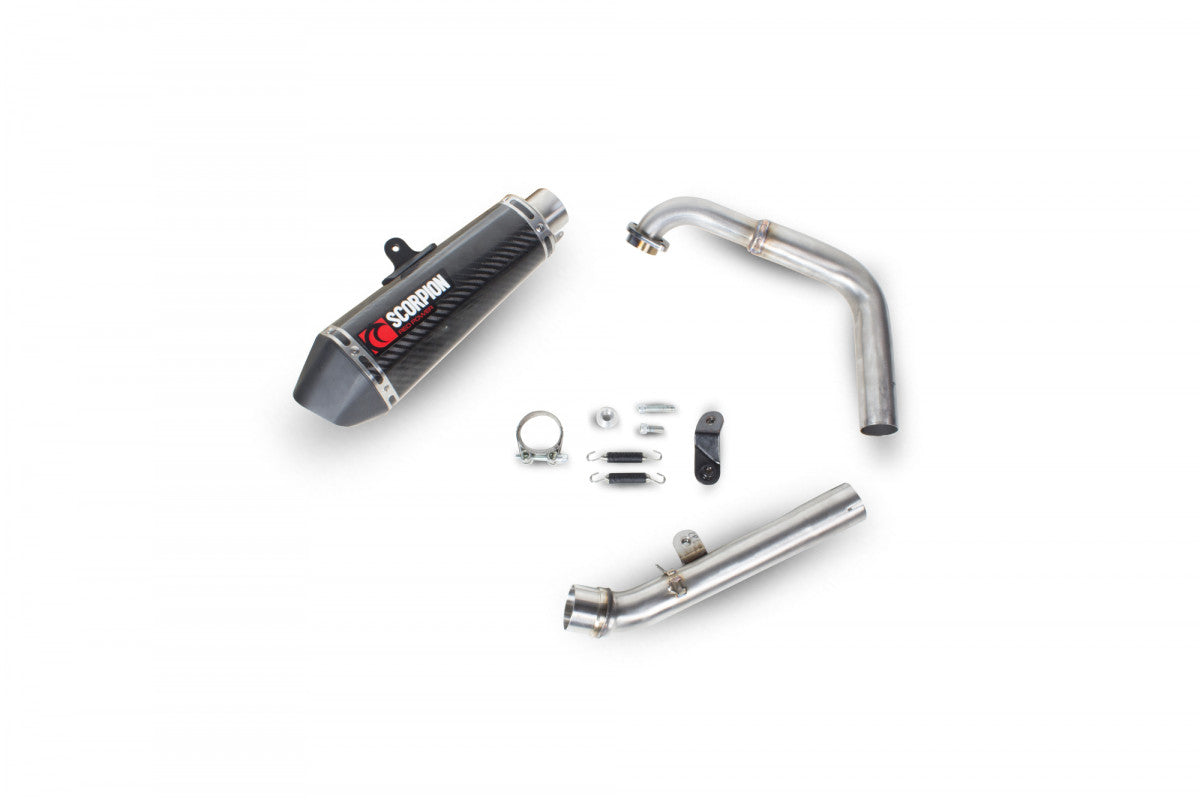Scorpion RYA95SYSCEO Yamaha YZF-R125 Serket Taper Full System - Carbon Fibre Sleeve | ML Performance UK UK