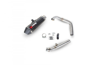 Scorpion RYA95SYSCEO Yamaha YZF-R125 Serket Taper Full System - Carbon Fibre Sleeve | ML Performance UK UK
