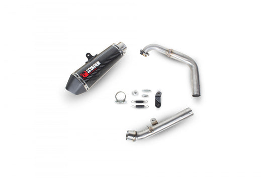 Scorpion RYA95SYSCEO Yamaha YZF-R125 Serket Taper Full System - Carbon Fibre Sleeve | ML Performance UK UK