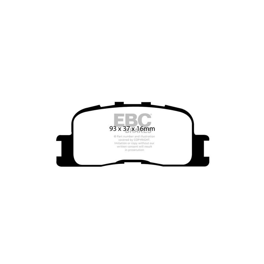 EBC DP21716 Toyota Greenstuff Rear Brake Pads (Inc. Camry & Windom) 2 | ML Performance UK Car Parts