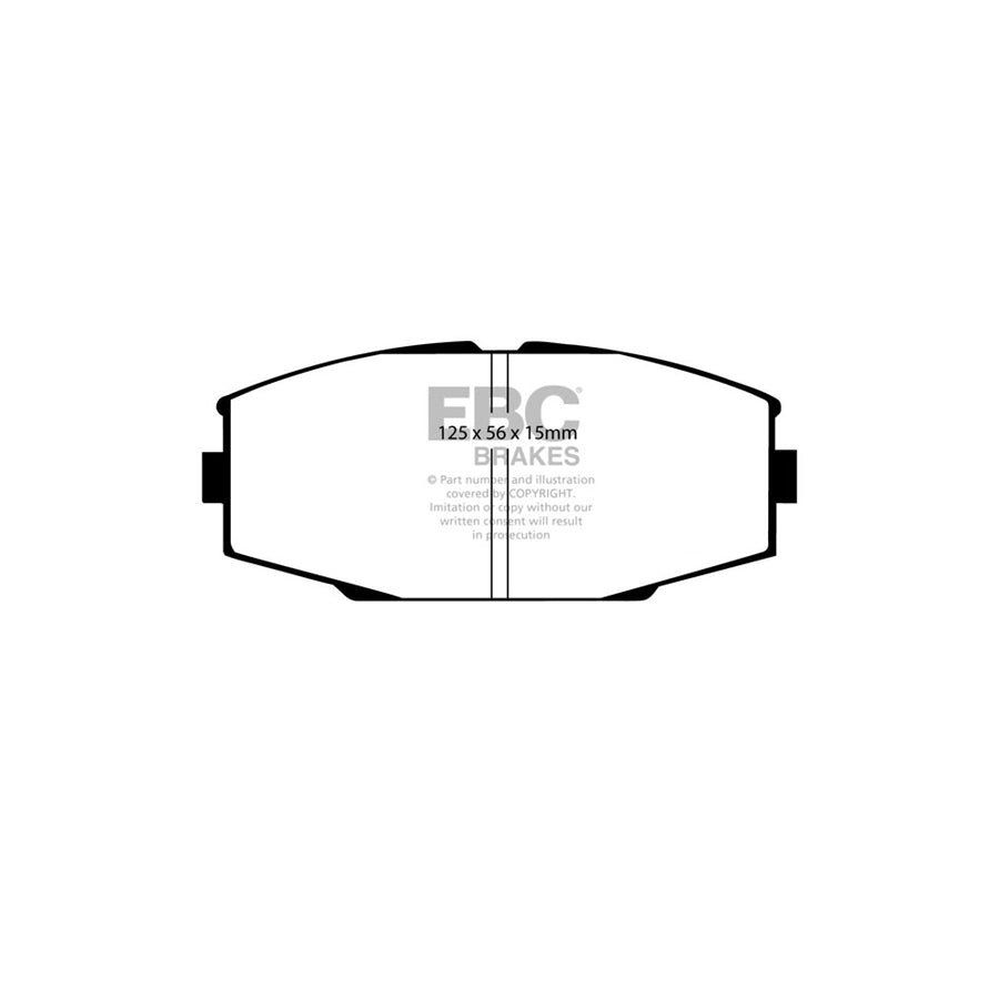 EBC DP4610R Toyota Yellowstuff Front Brake Pads (Inc. Crown, Supra, Soarer) 2 | ML Performance UK Car Parts